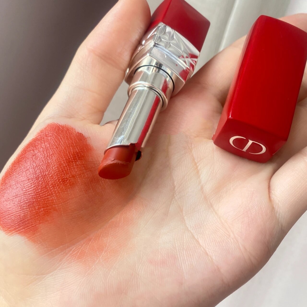 dior 红管#436 新鲜的萝卜红 dior436 气质红棕胡萝卜色 不拔干 不油