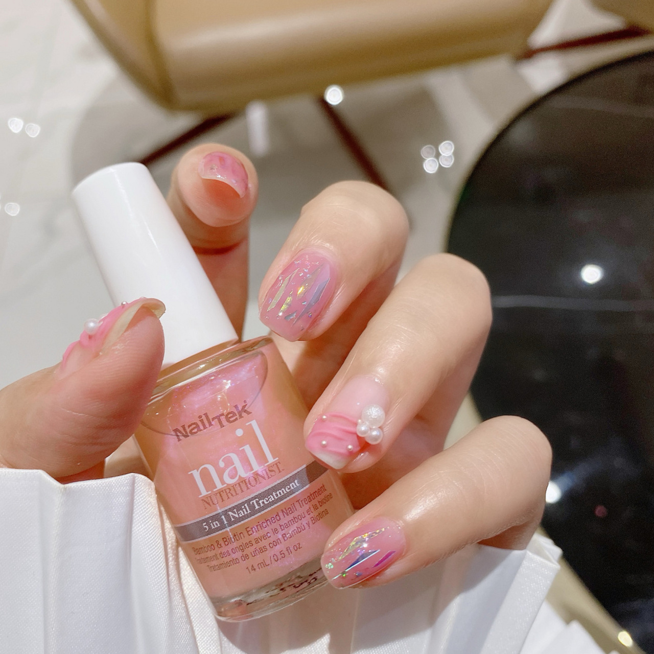 超显白 943d立体梦幻丝带美甲94 粉色系的芭蕾飘带美甲真的是太太