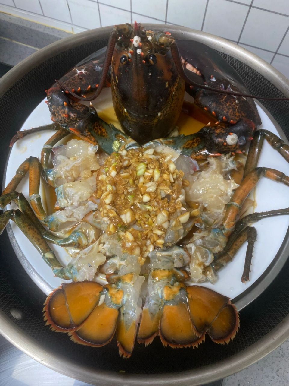 清蒸蒜蓉波龙攻略,厨房小白一学就会!