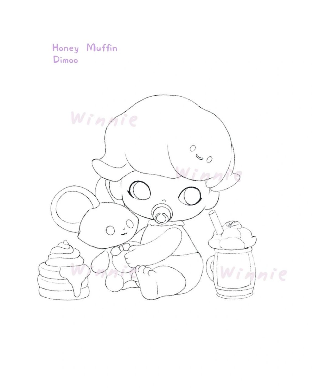 【手绘彩铅盲盒】dimoo祝大家六一快乐呀91 老规矩:完整绘画过程