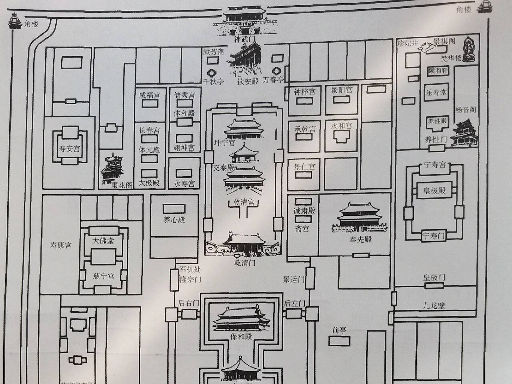 甄娱传后宫地图 vs 故宫 去故宫一定别忘了去各位小主宫殿瞧瞧,在故宫