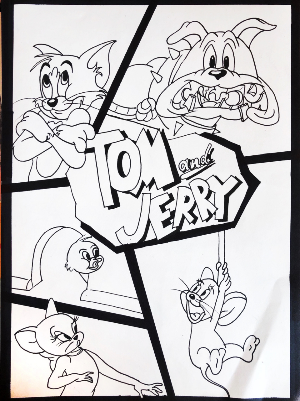 你的童年里有没有tom&jerry呢～ 马克笔|简笔画|猫和老鼠tom&jerry