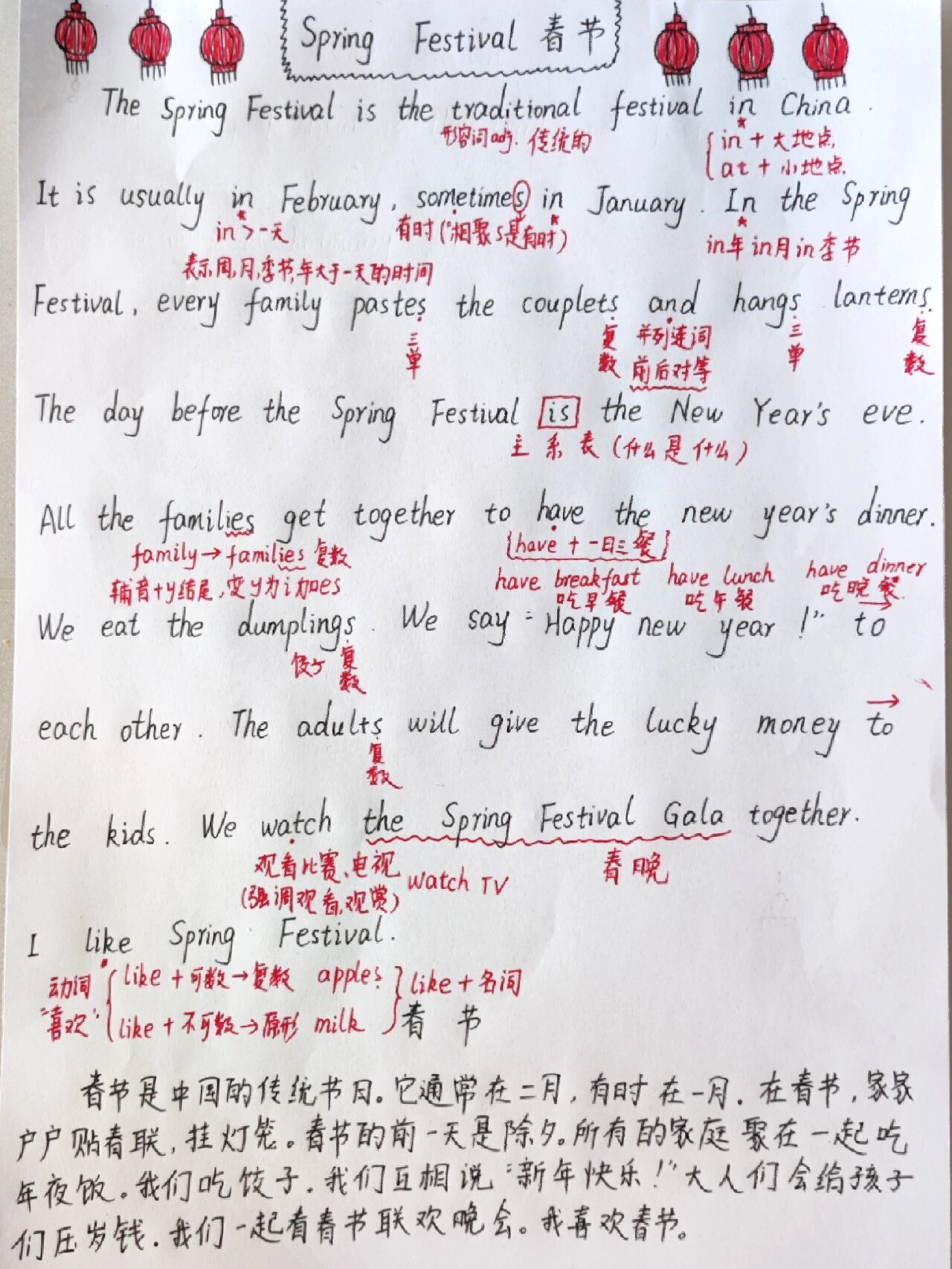 春节游记英语作文(春节游记英语作文80词)
