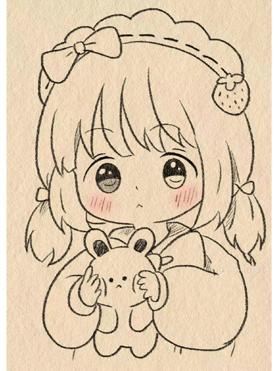 超可爱小女孩画法~ 画画日常.