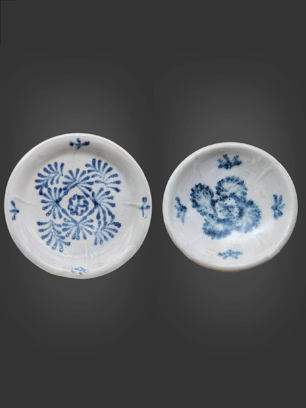 存世量极少的唐代青花盘子