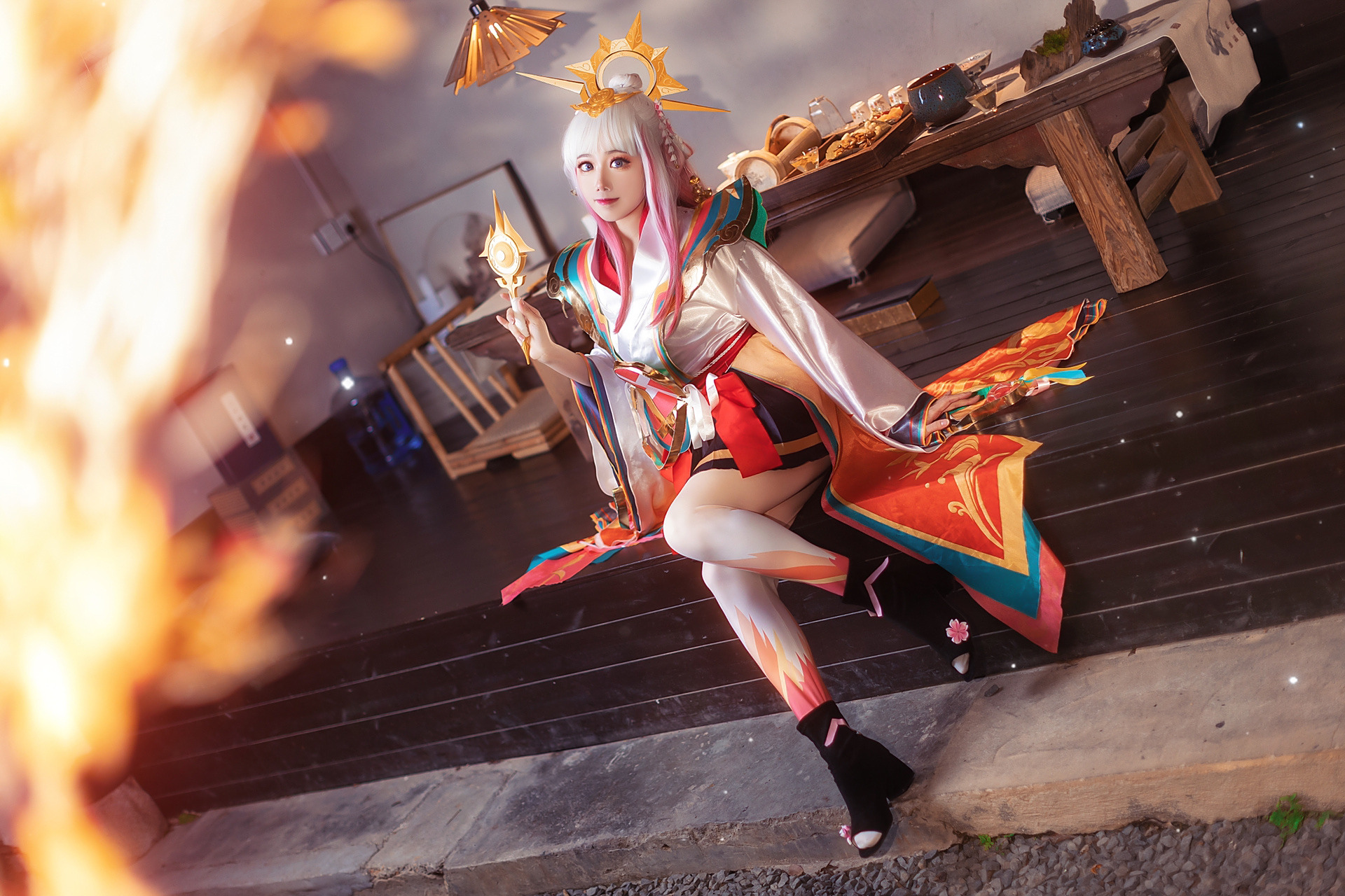 娜可露露前尘镜 93王者荣耀cos "红月正当空,逢魔涤荡,归途迷雾中"