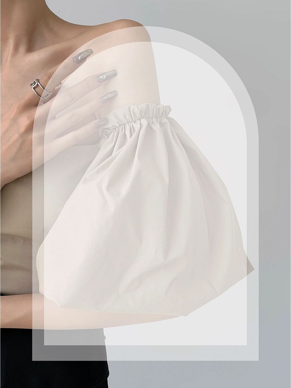 简约高级美甲海报空白模板|海报模板底图 喜欢可7815 原图请入