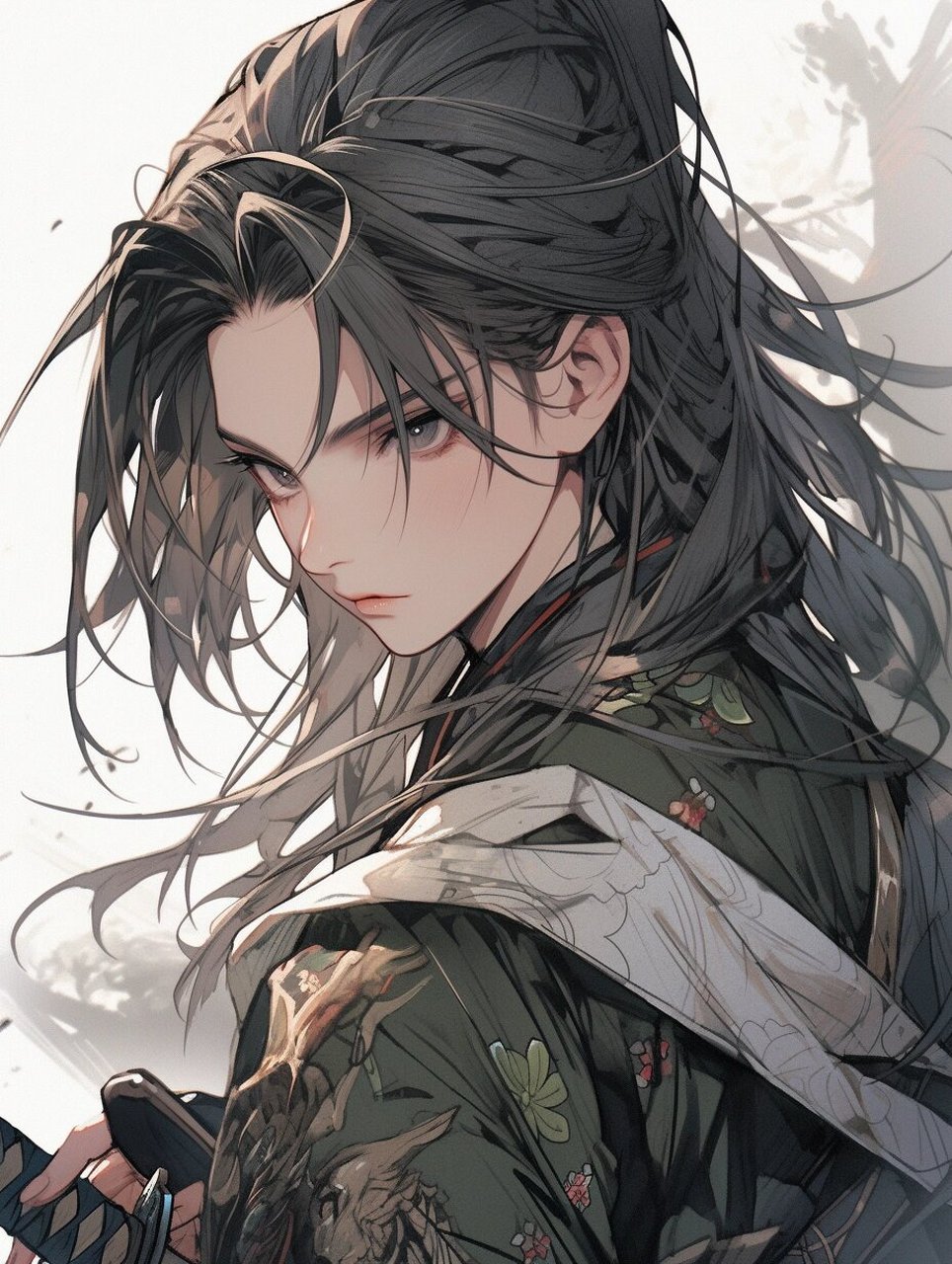 aigc|古风男子 少年 剑客,幼时遭遇了一场惨剧,失去了亲人.