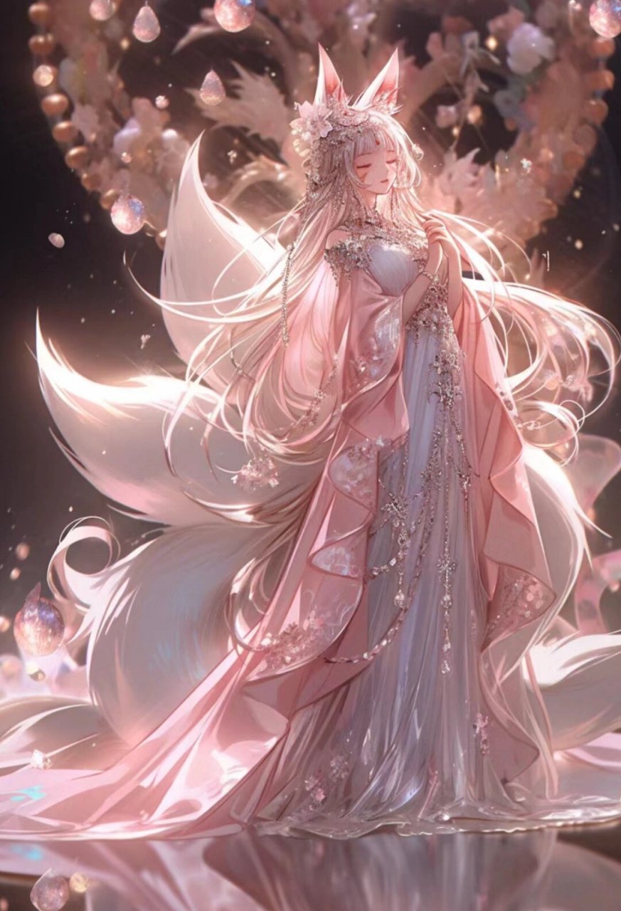 女生九尾狐头像动漫 做头像或者壁纸都很好看哦.