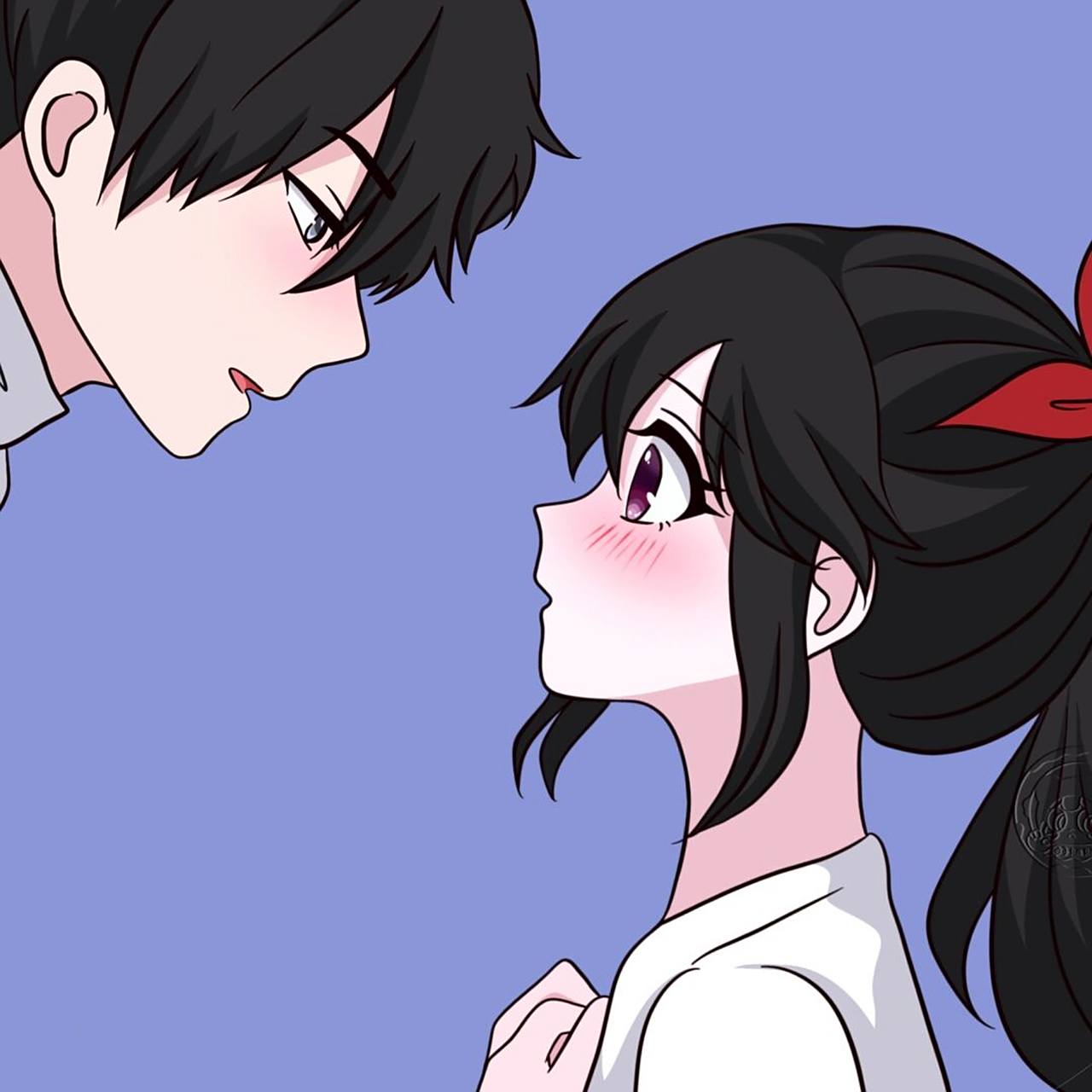 浅浅上个色 #偷偷藏不住# #段嘉许桑稚# #动漫头像# #情侣头像# #情头