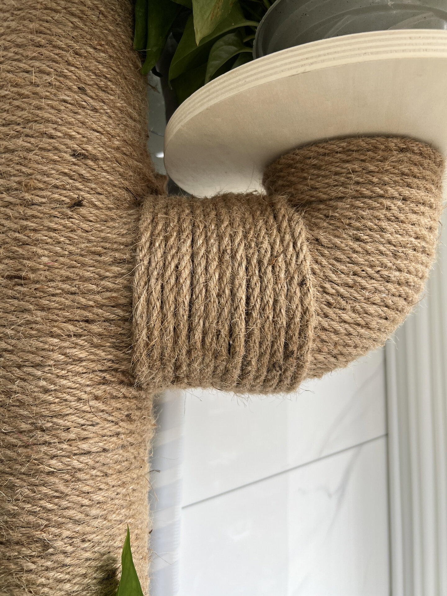 很多姐妹喜欢diy的架子,麻绳的缠绕方式我就再来分享一下吧!