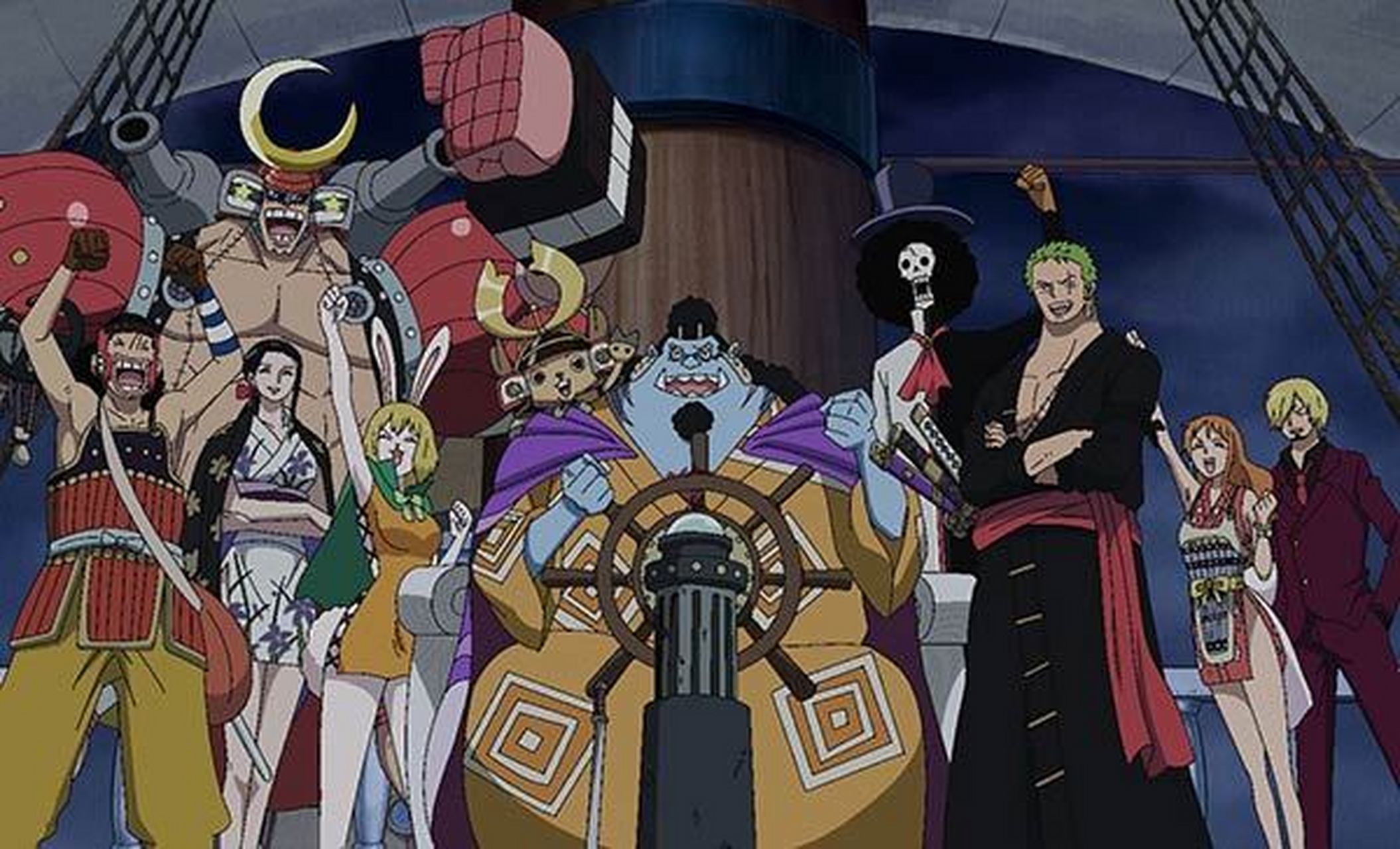 海贼王# 船员们到达鬼岛