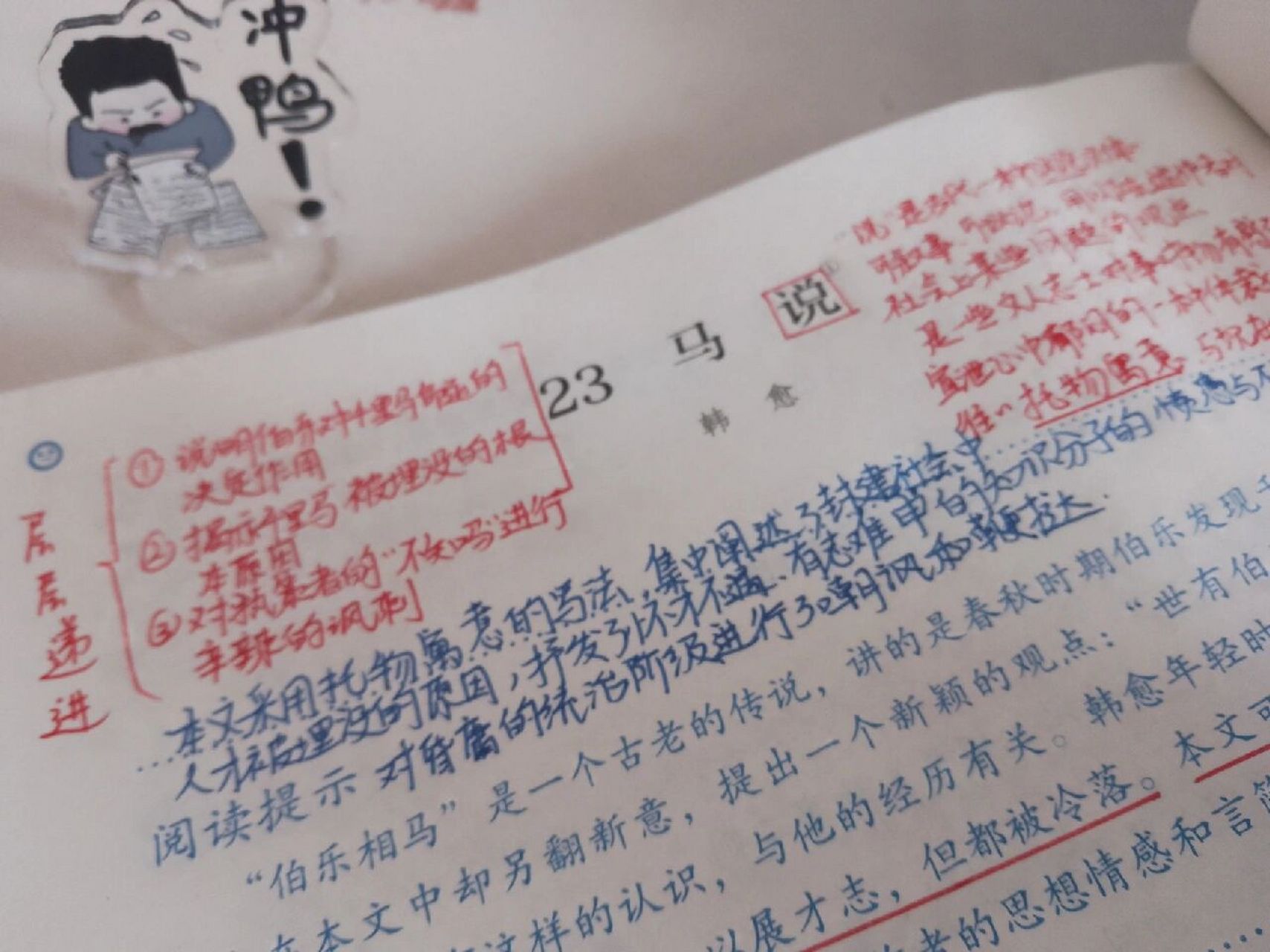 初二下册《马说》预习笔记 初二下册文言文《马说》笔记世有伯乐,然后