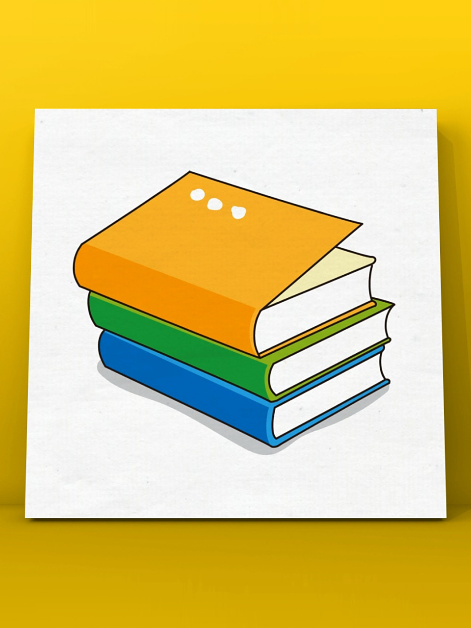 书本简笔画 私信要的多本书简笔画来了.