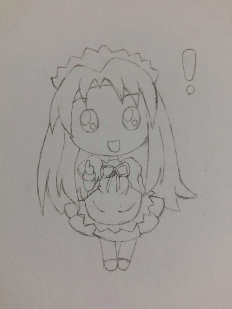 简笔画卡通女生 可爱简单的二次元卡通少女漫画人物简笔画,先用铅笔画