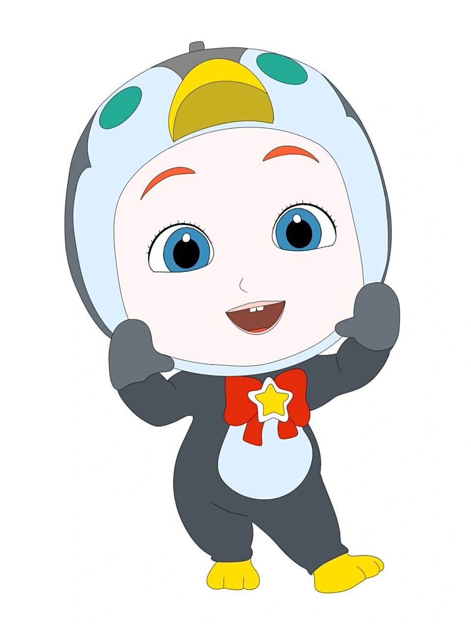 超级宝贝jojo简笔画,涂色