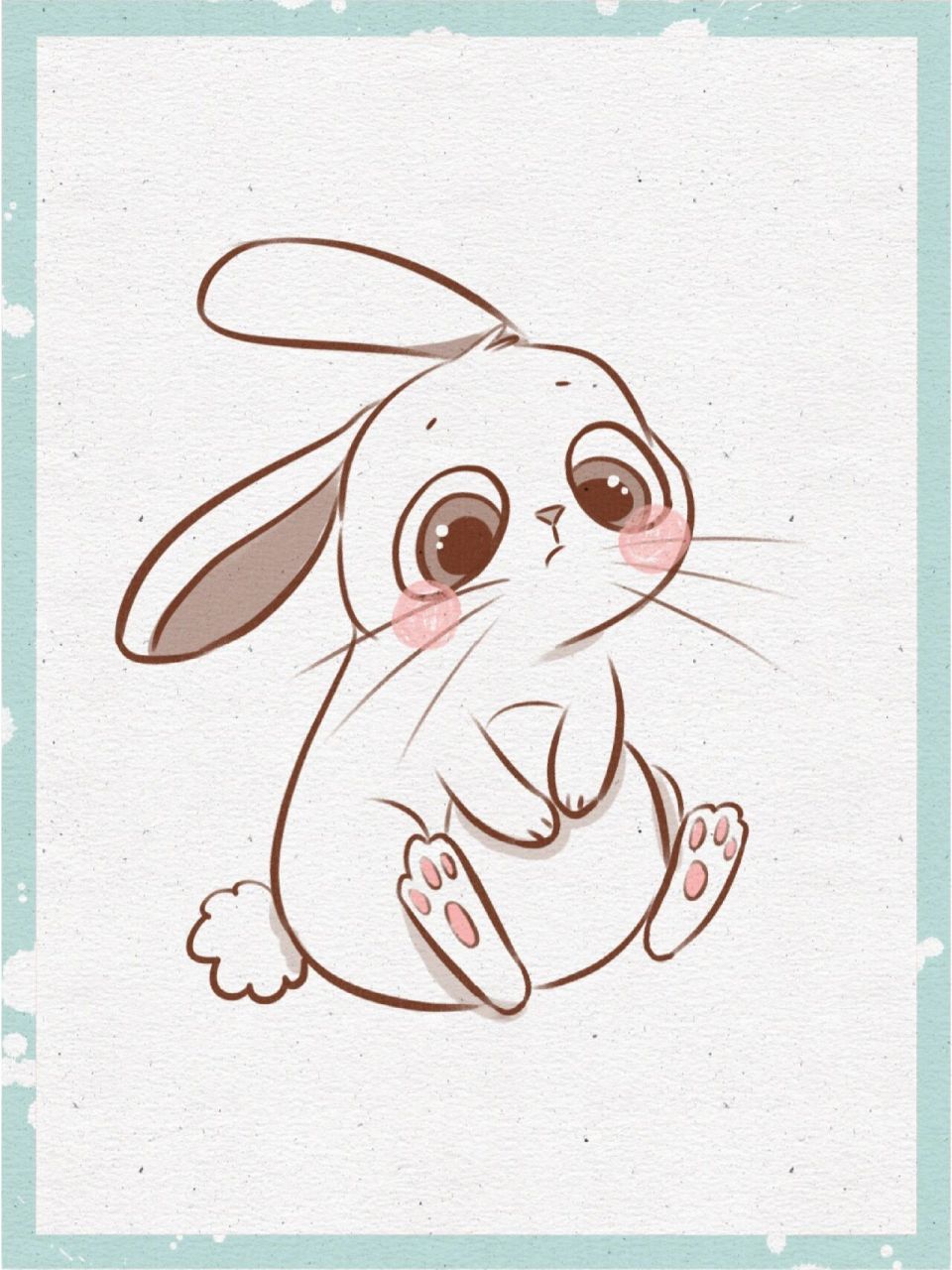 可爱兔子简笔画 公主图片