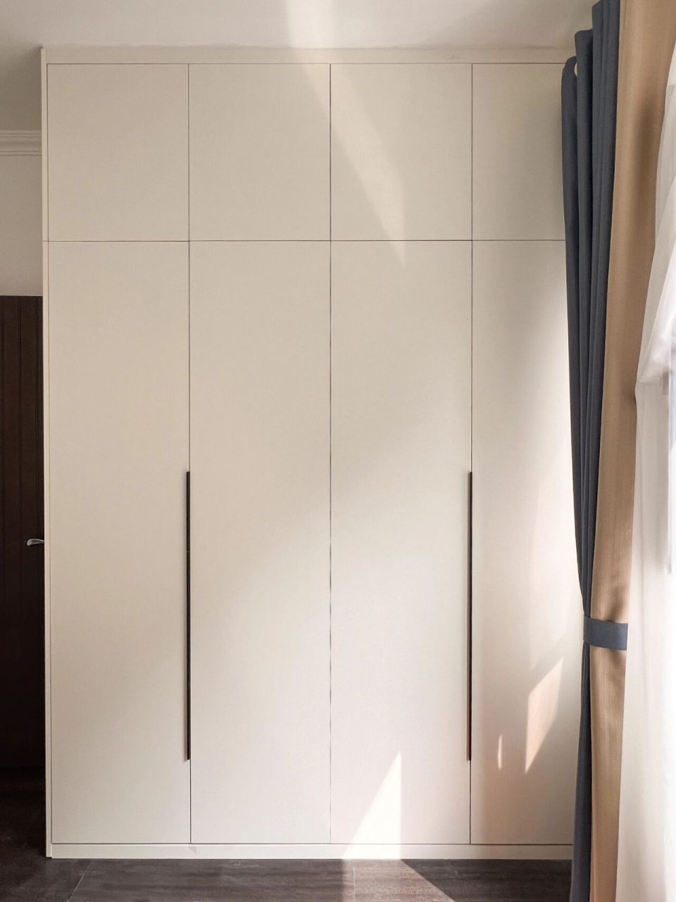 北京全屋定制 超好看的奶白色大衣柜衣帽间 永不过时的白色大衣柜.