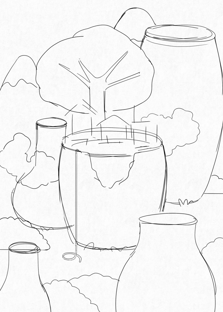 原创插画《微观世界10》 以为是乏味的城市,却遇见彩色的梦和许多美好