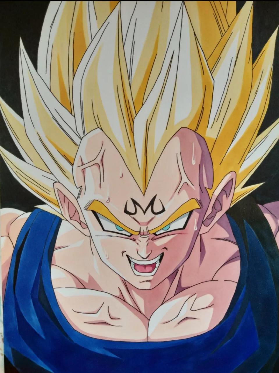 网友手绘的贝吉塔确实很帅!