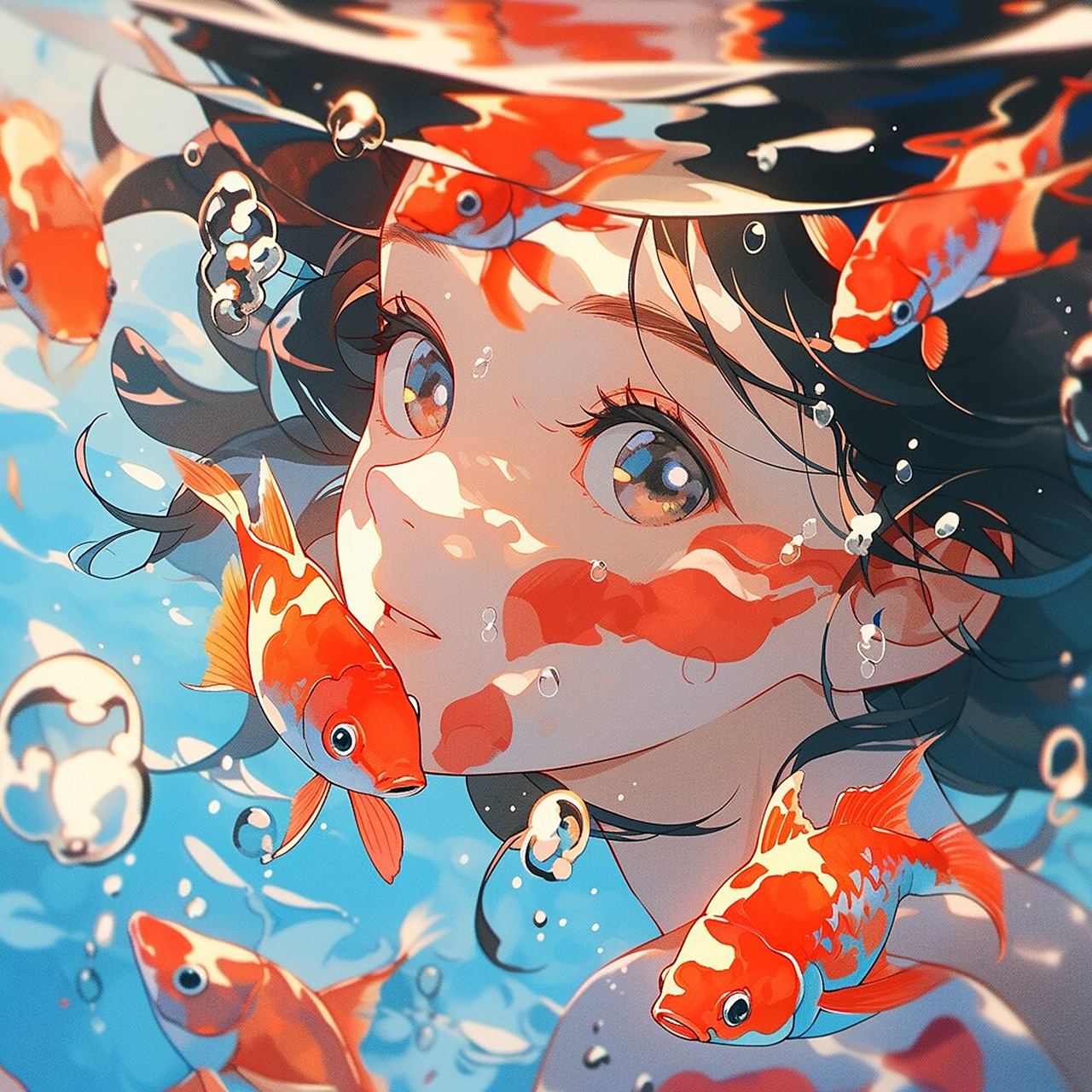 水下女孩头像!快乐就在此刻!