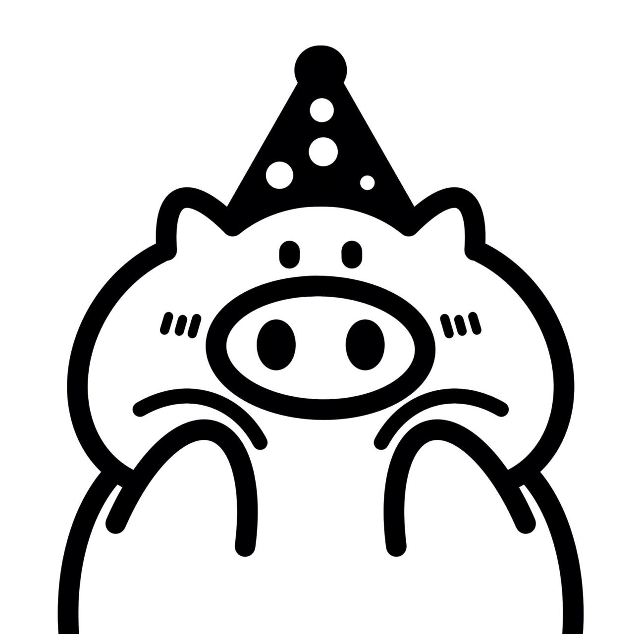 一起简笔画 卡通小猪教程 可爱简笔画       一起来画简笔画可爱小