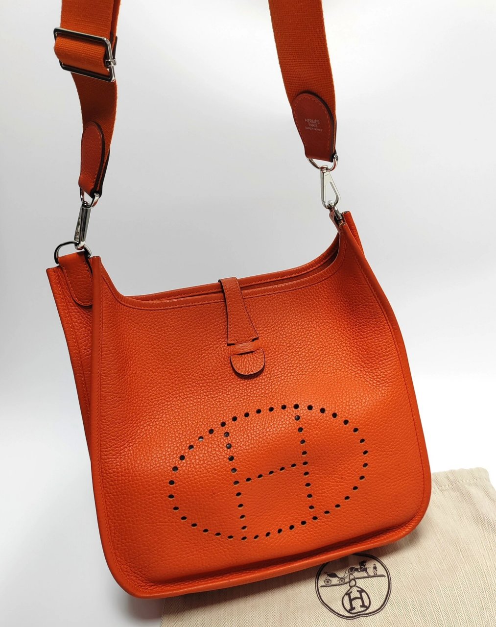 hermes 爱马仕 橙色 evelyne 29 爱马仕稀有的色系包包96 hermes