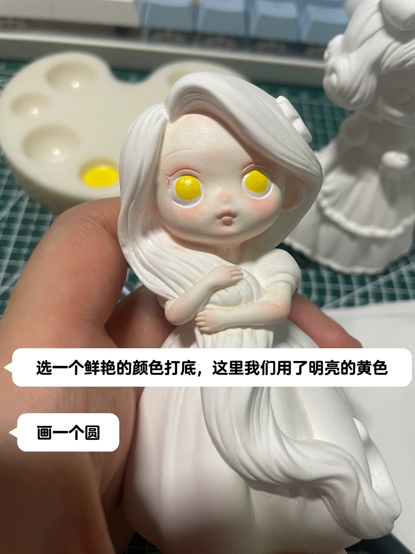 石膏娃娃公主眼睛教程 列出了整个脸部的绘画步骤,主要是眼睛的画法.