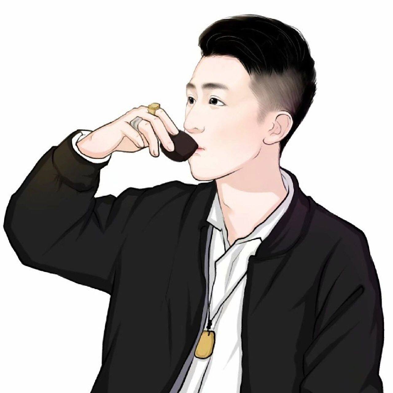 高端商务风动漫手绘头像,成熟男士专用 高端商务风动漫手绘头像,适合