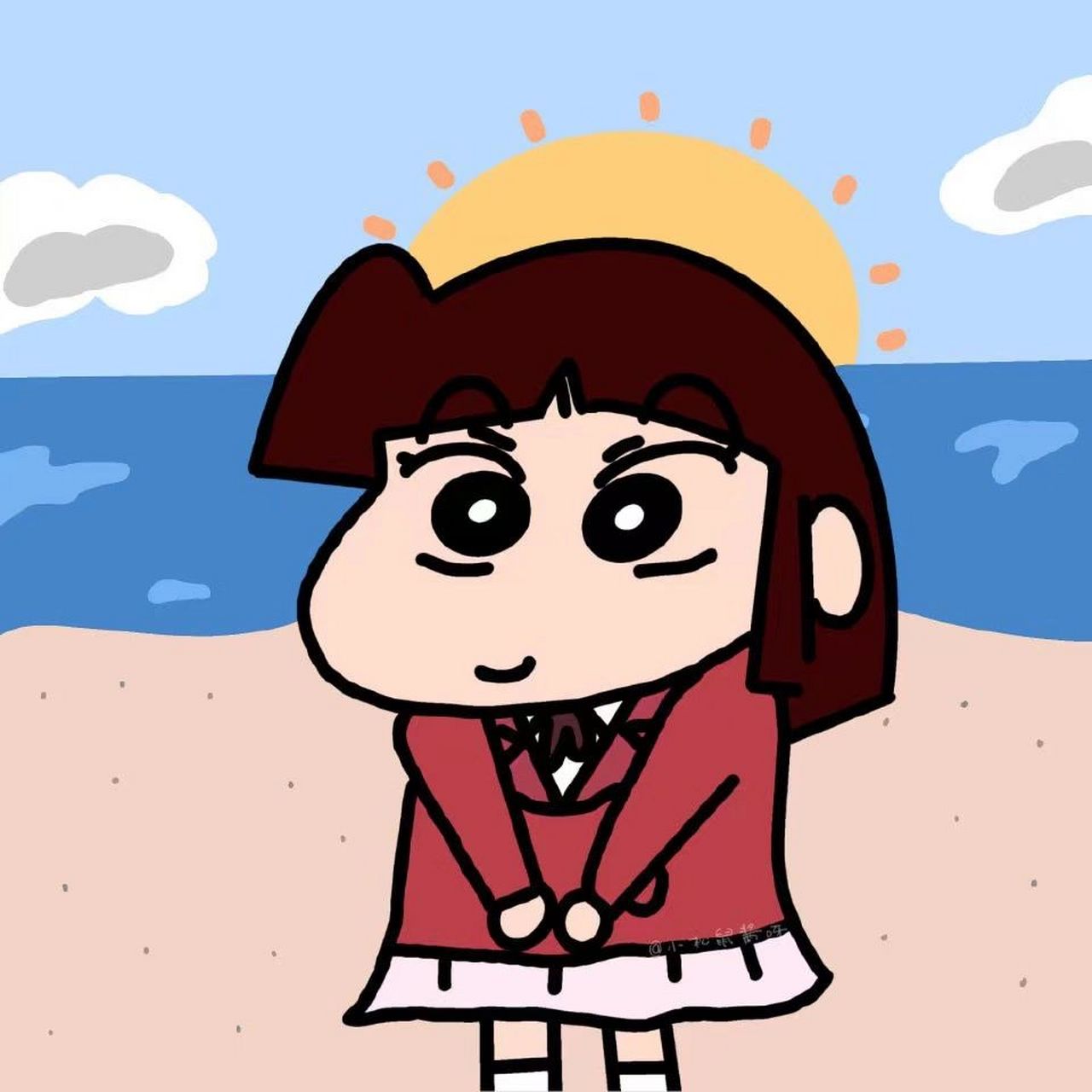 可爱的卡通蜡笔小新头像集合 你们看重的可以私发我私信哈00