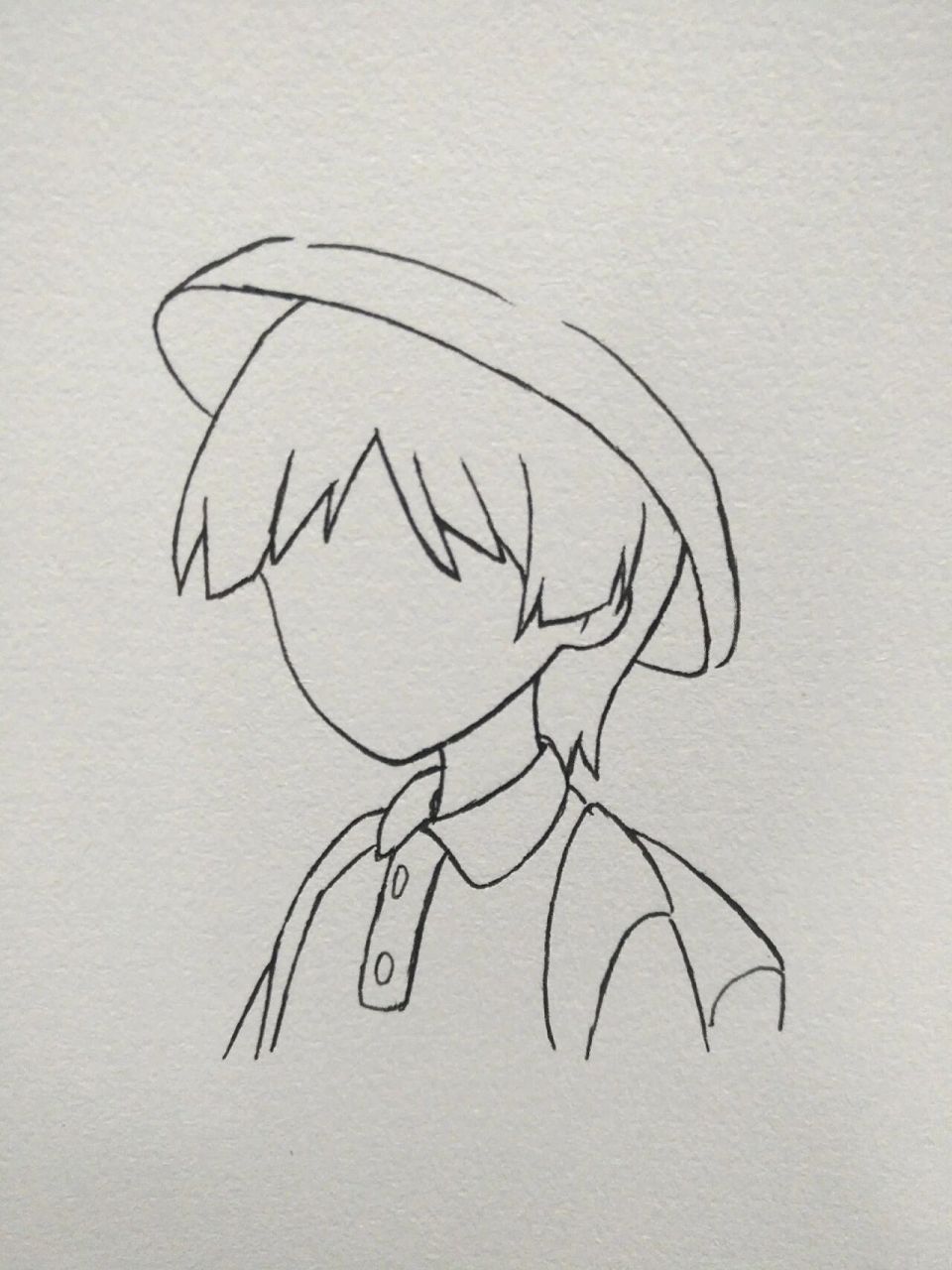 画渣日常 #简笔画 哈哈哈是大炮同学啦用彩铅浅浅糊个色水粉画太慢