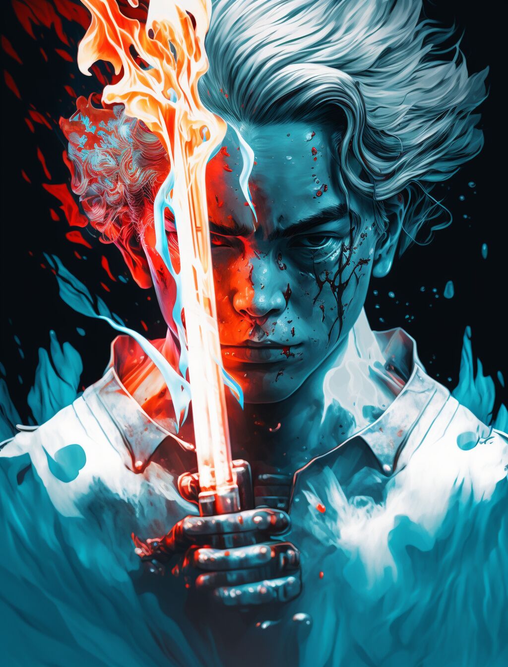 冰与火|冰火两重天|头像壁纸 跟着大哥混,三天饿九顿02020202