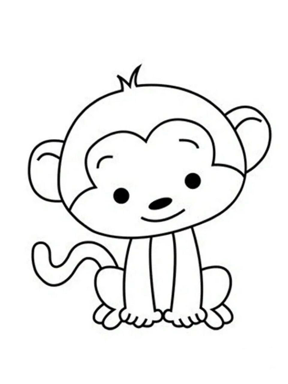 小动物简笔画涂色 小动物简笔画涂色 适合中小班的小朋友 可打印出来