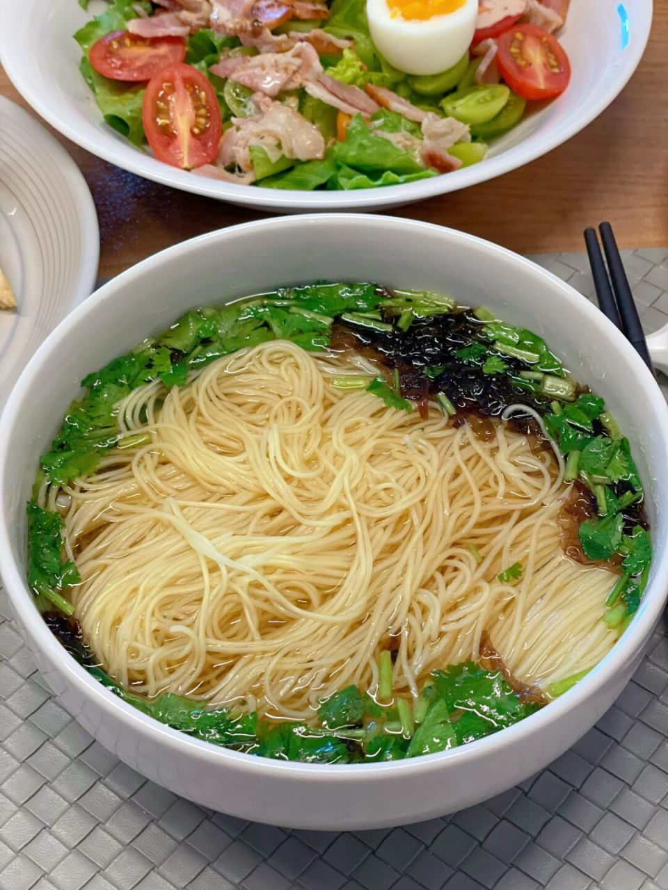 【今日早餐分享】 	 清汤竹升面:大鱼大肉吃腻了来一碗清汤竹升面