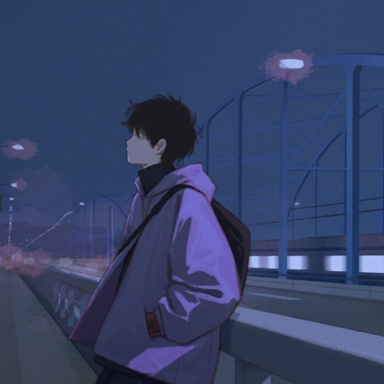 好看的孤独男生头像 96动漫头像