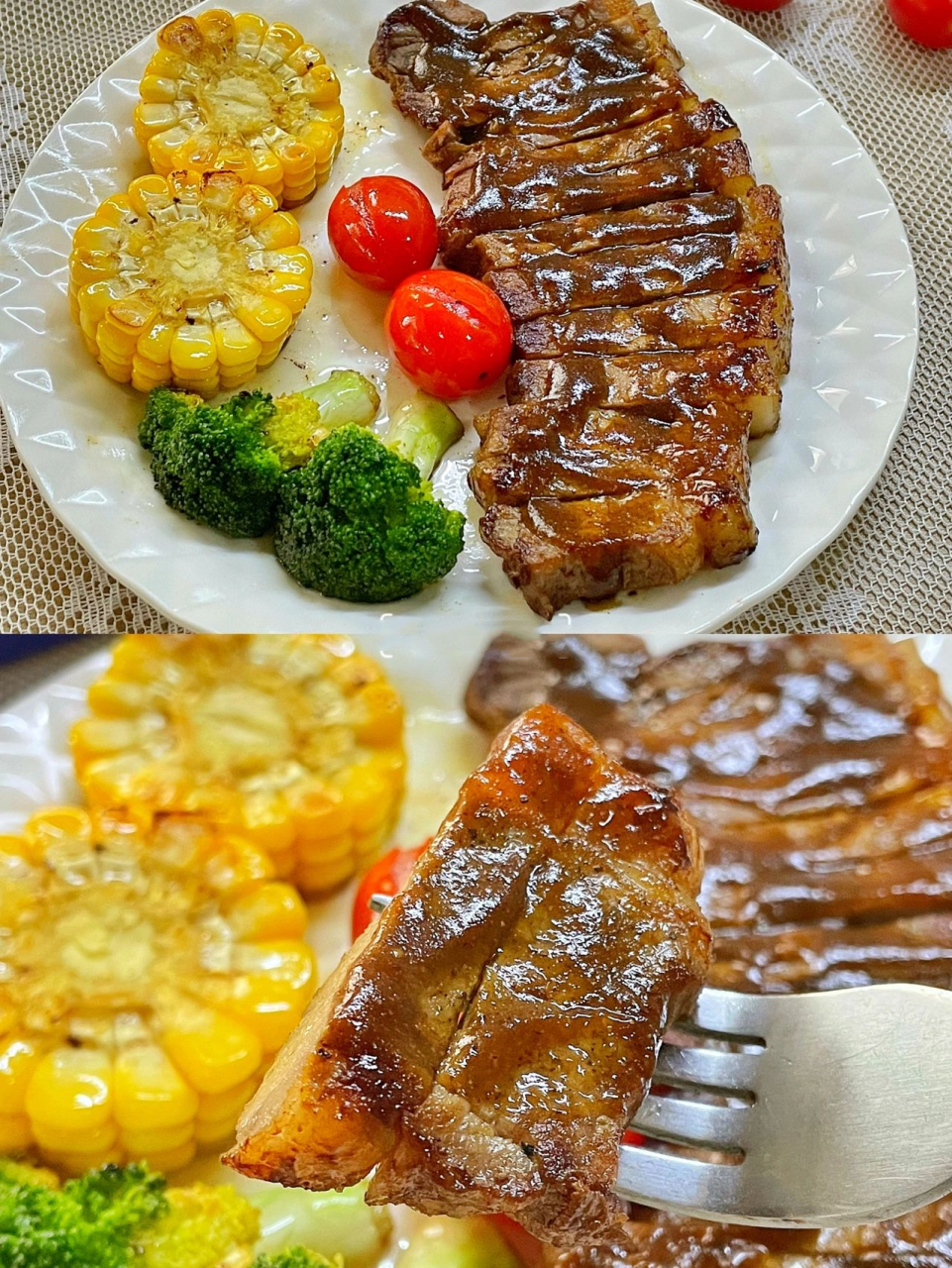 9215家常版黑椒煎牛排,牛排鲜嫩多汁有弹性 今天和大家分享一款