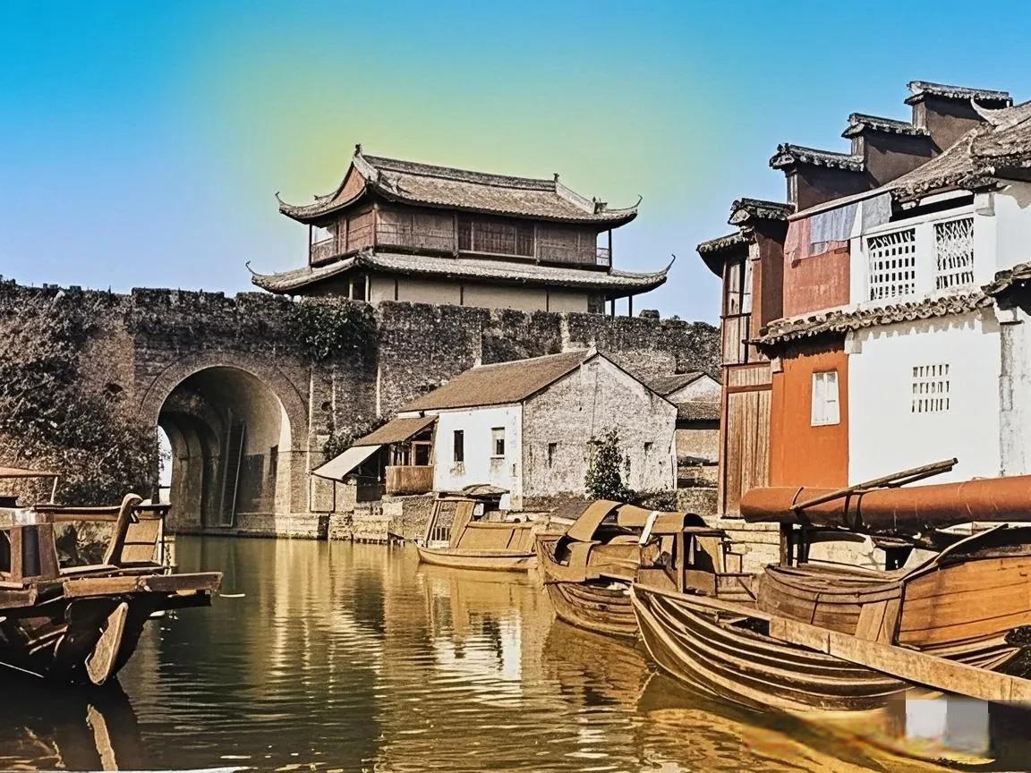 一百年前的苏州老照片【盘门】 oliver heywood hulme拍摄于1905