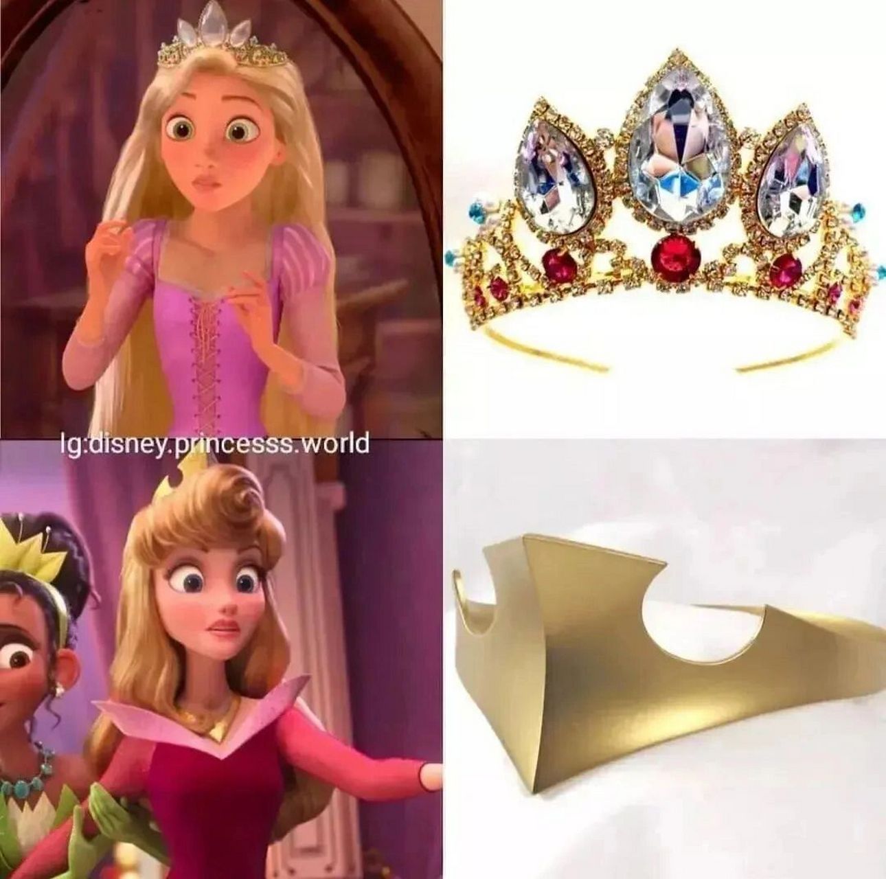 艾莎安娜爱洛乐佩白雪 95迪士尼公主们的皇冠&头饰对比90大公开!