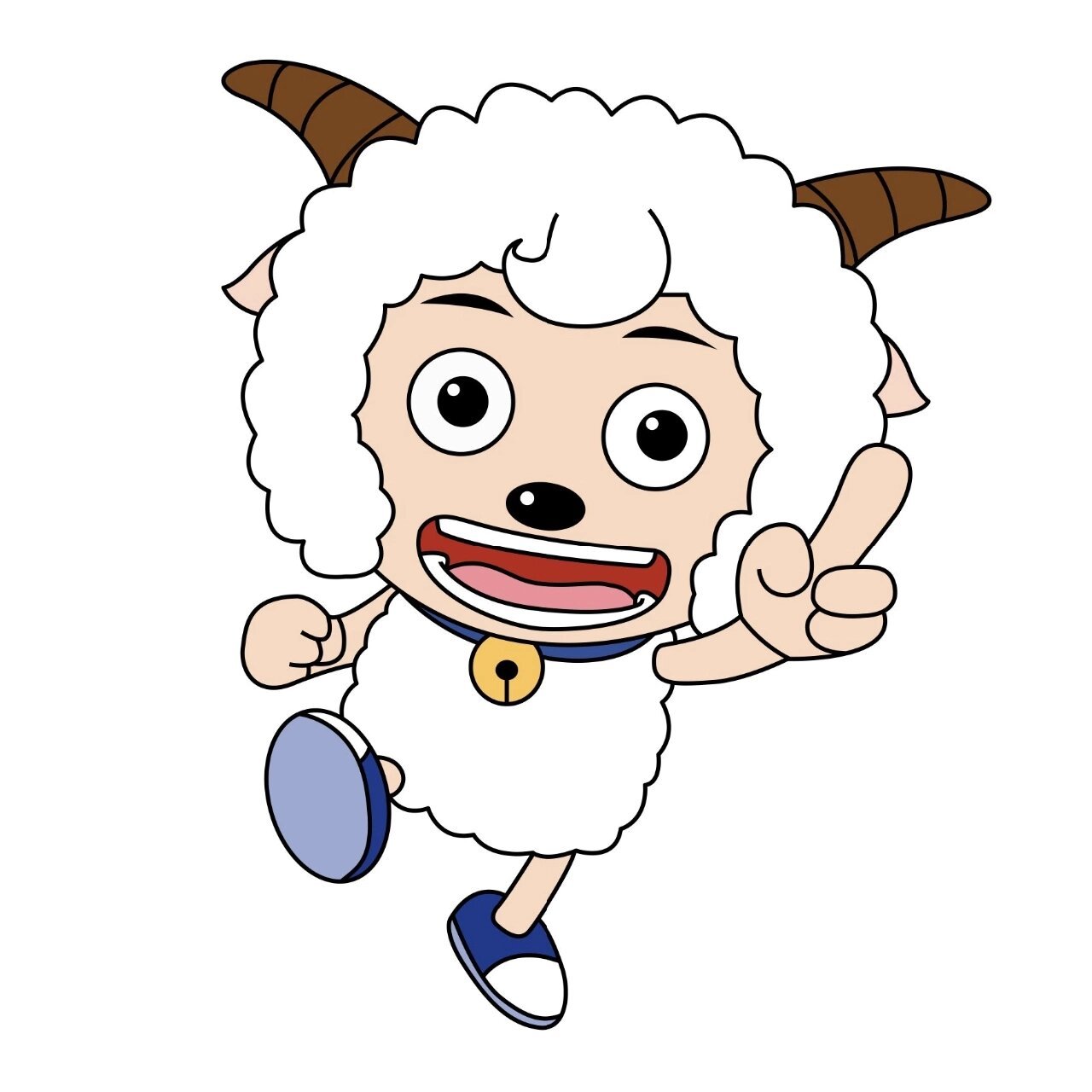 简笔画教程 | 喜羊羊与灰太狼之喜羊羊 足智多谋的智多星喜羊羊来啦!