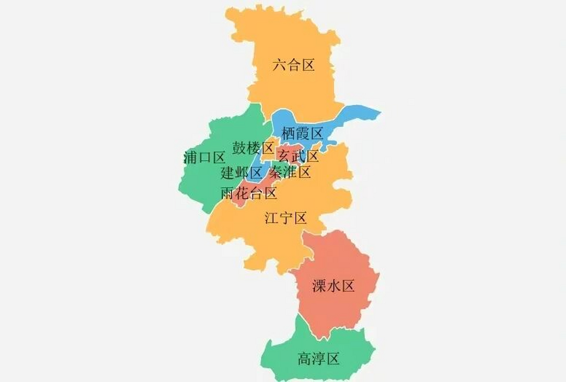 南京行政区划图2021图片