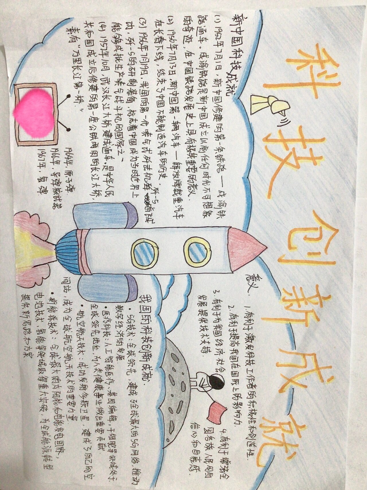 我国的科技创新成就手抄报