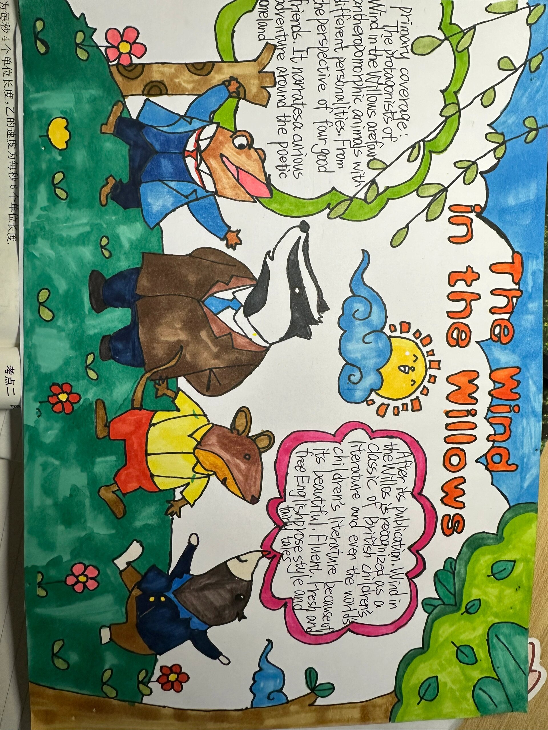 黑布林《柳林风声》手抄报@哈哈爱读书的动态