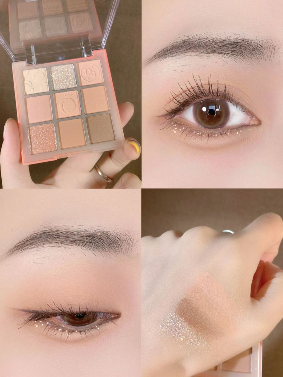 快速出门倒置眼影画法 弱化上眼皮只需用个简单哑光打底 着重强调下