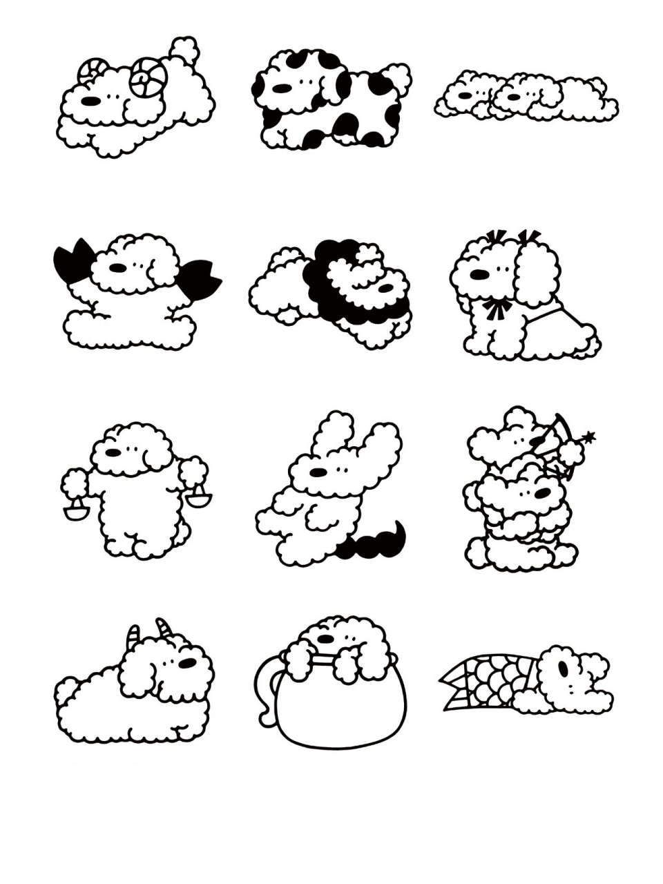 狗狗插画设计合集 -          - design from miharu nakamura / 中村