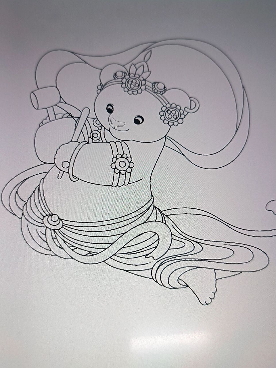 画画的日常# #每日一画画##每日一画# #敦煌飞天# #打卡# #敦煌