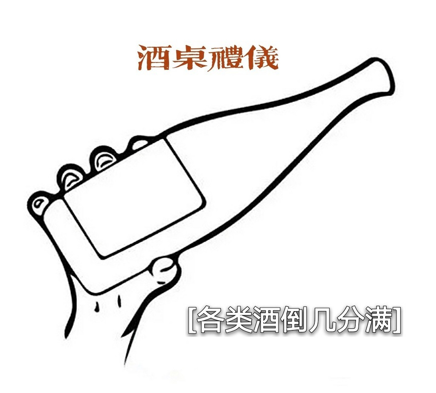 白酒简笔画图片