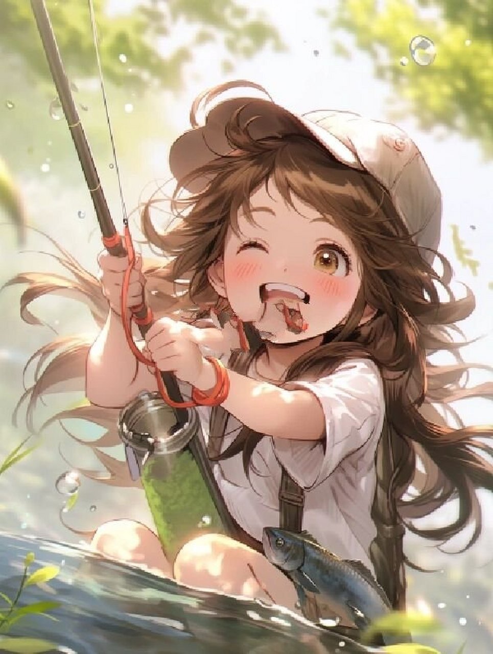 可爱动漫情头|海边系列适合夏天的情头 适合夏天超级可爱钓鱼情侣头像