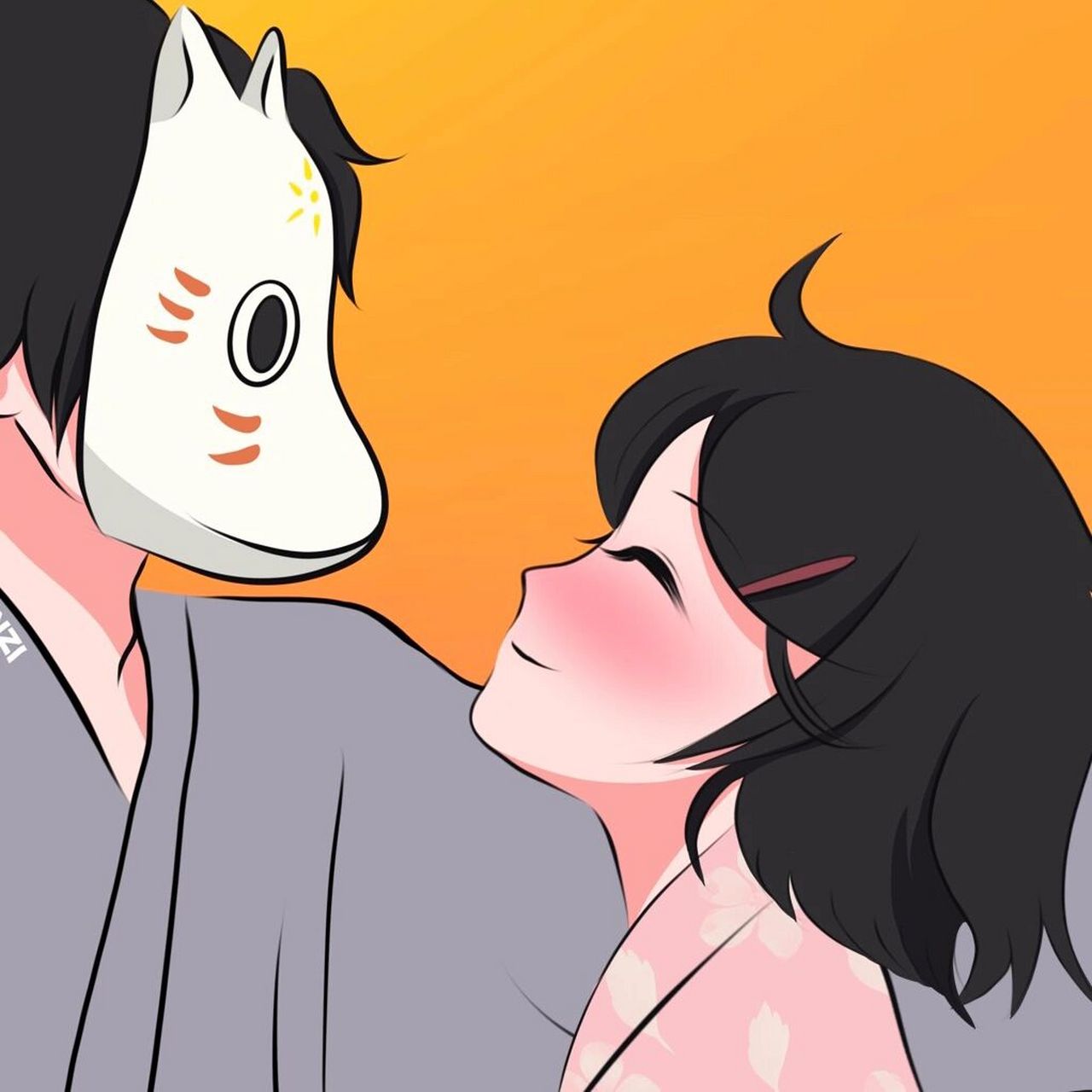 日更卡 #卡通头像# #手绘头像# #萤火之森# #情头# #动漫头像# #动漫