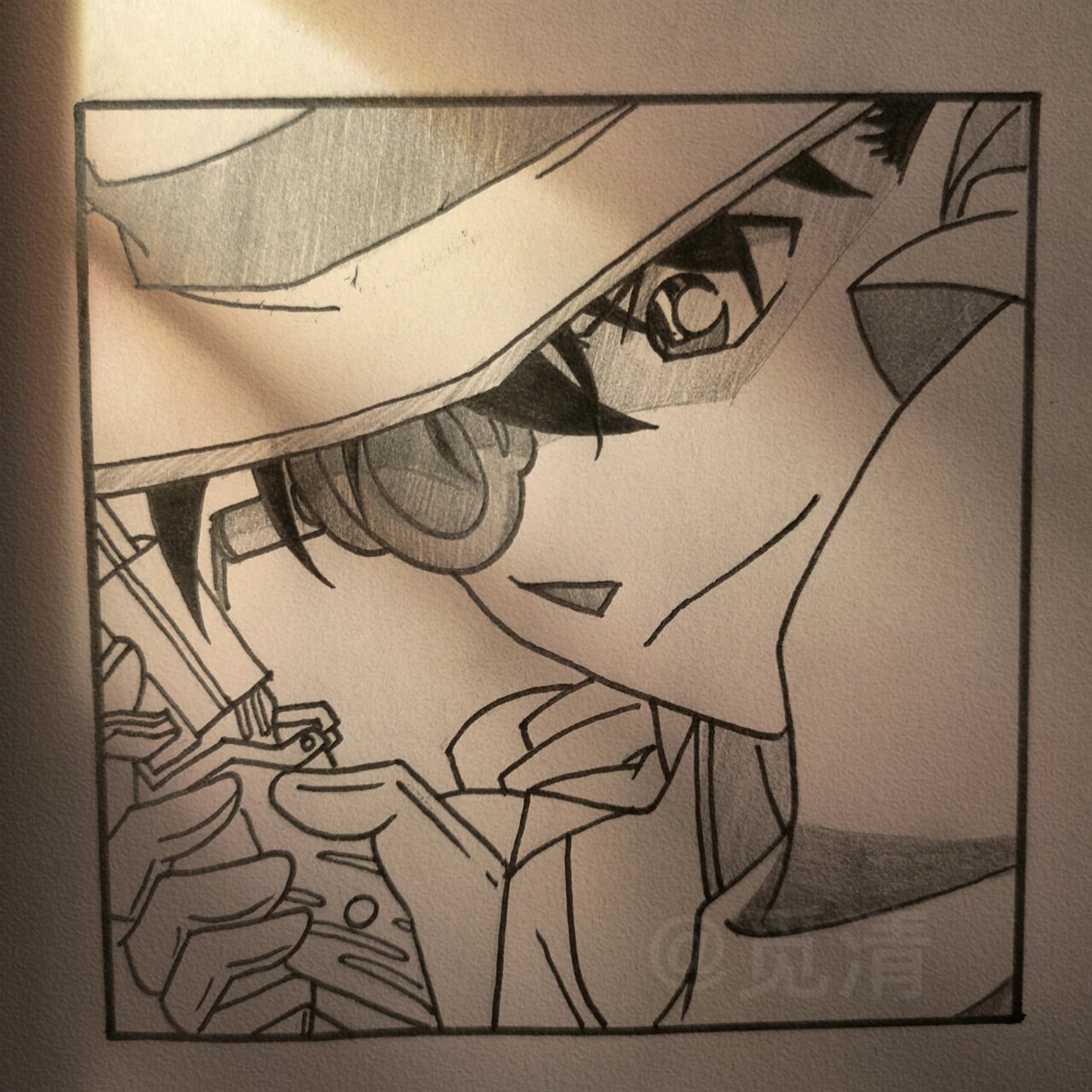 怪盗基德手绘(有过程)