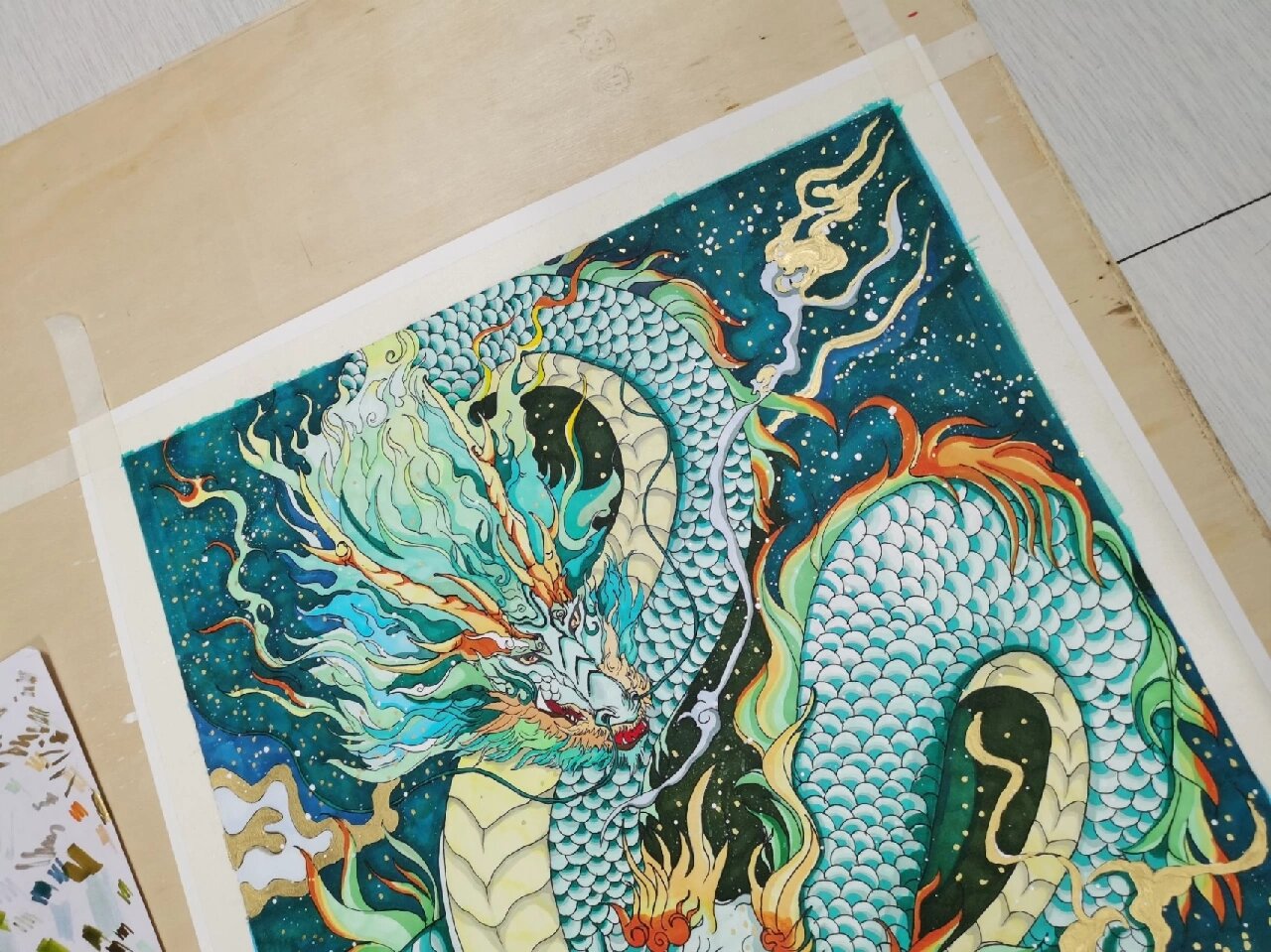 神兽系列之青龙|左滑把青龙93画完 "天神之贵者,莫过于青龙"